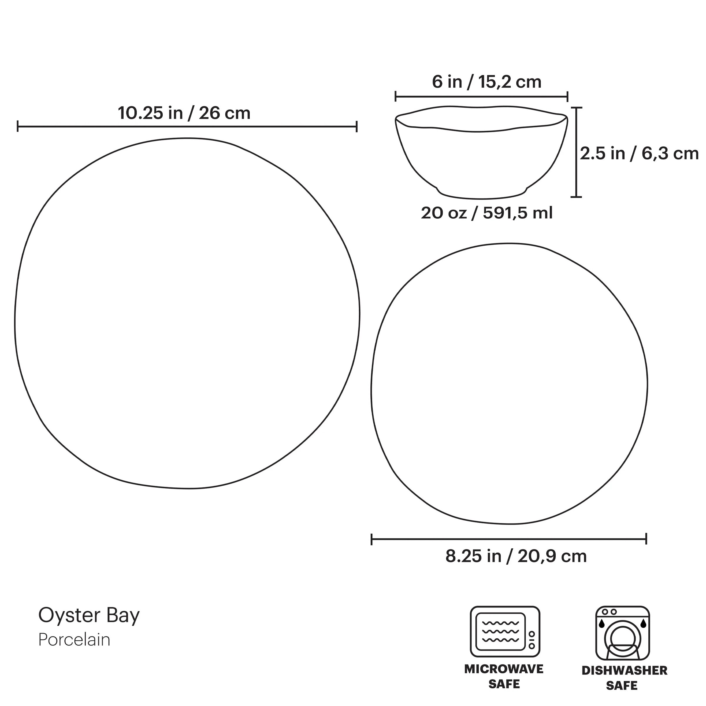 Oyster Bay 12-Piece Dinnerware Set - Image 15
