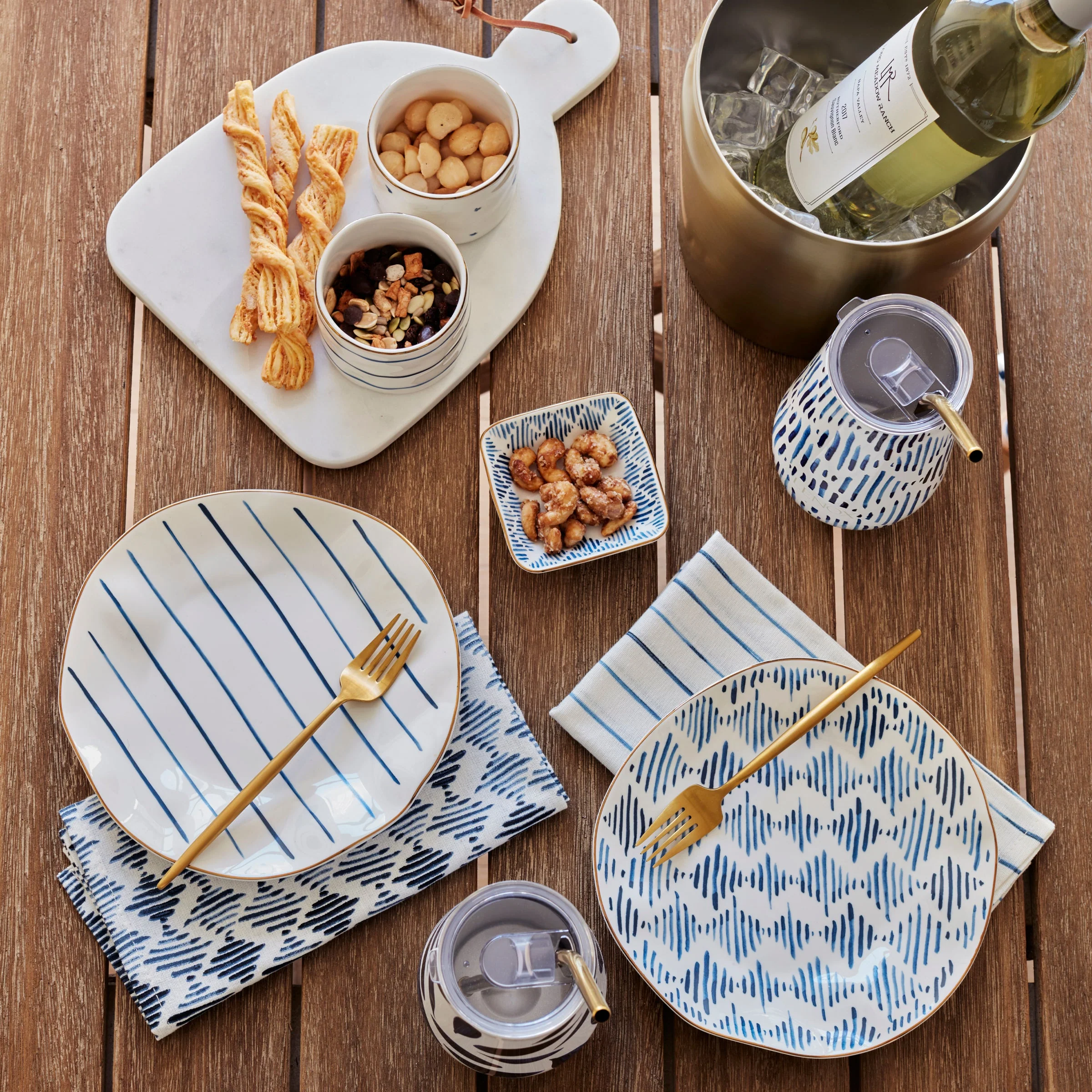 Blue Bay Melamine Assorted Accent Plates, Set of 4 - Image 2