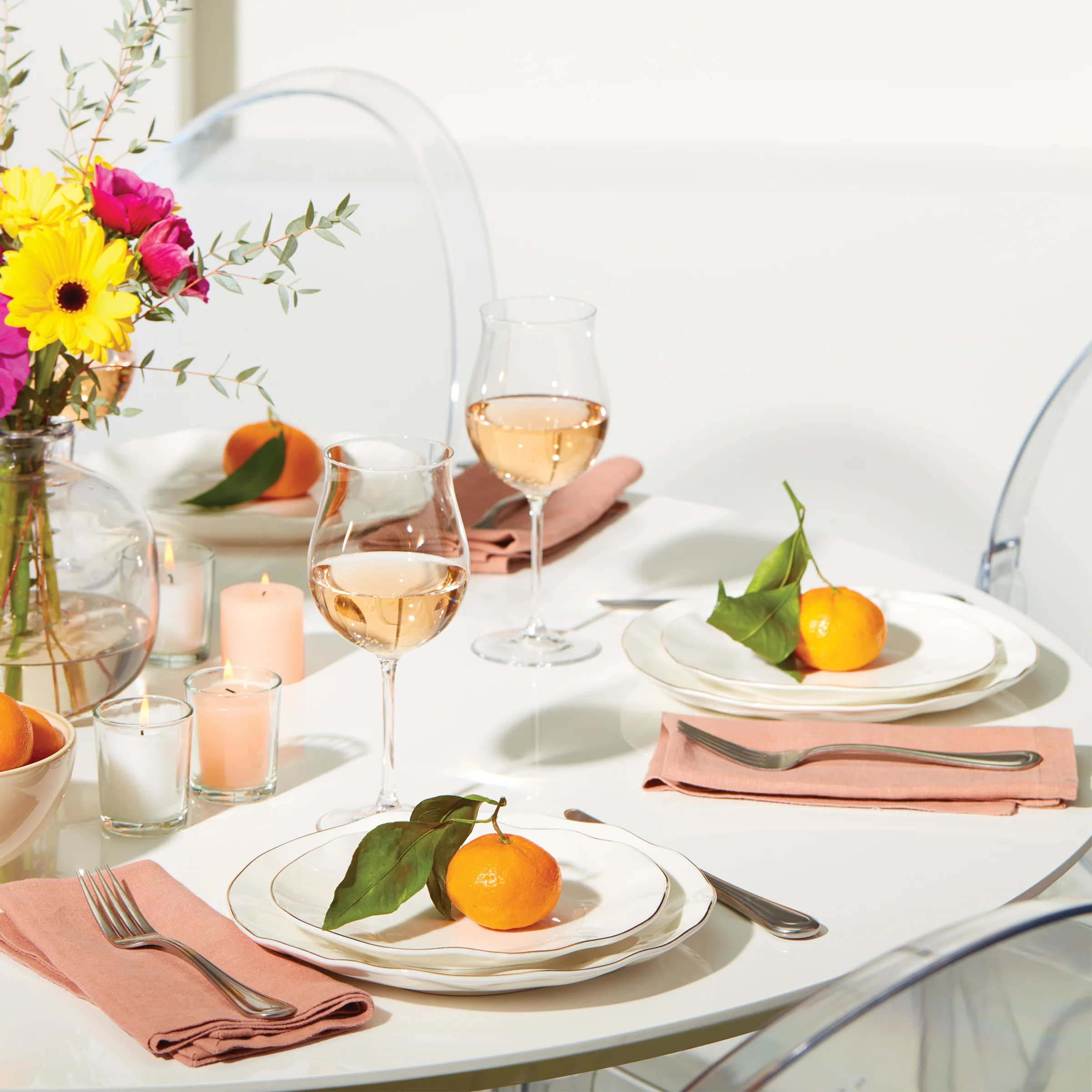 Blue Bay White 18-Piece Dinnerware Set - Image 2