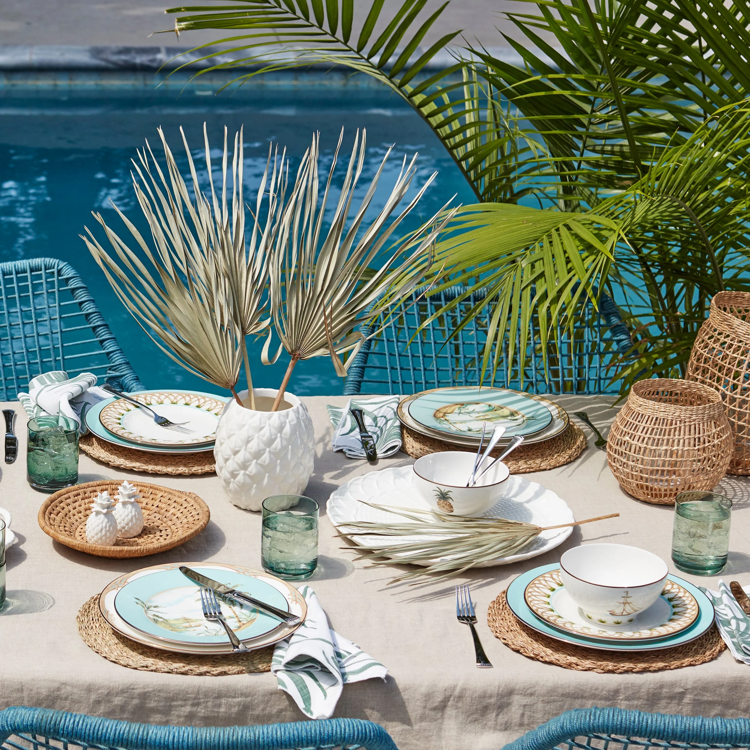 British Colonial Bamboo Rice Bowl - Image 7