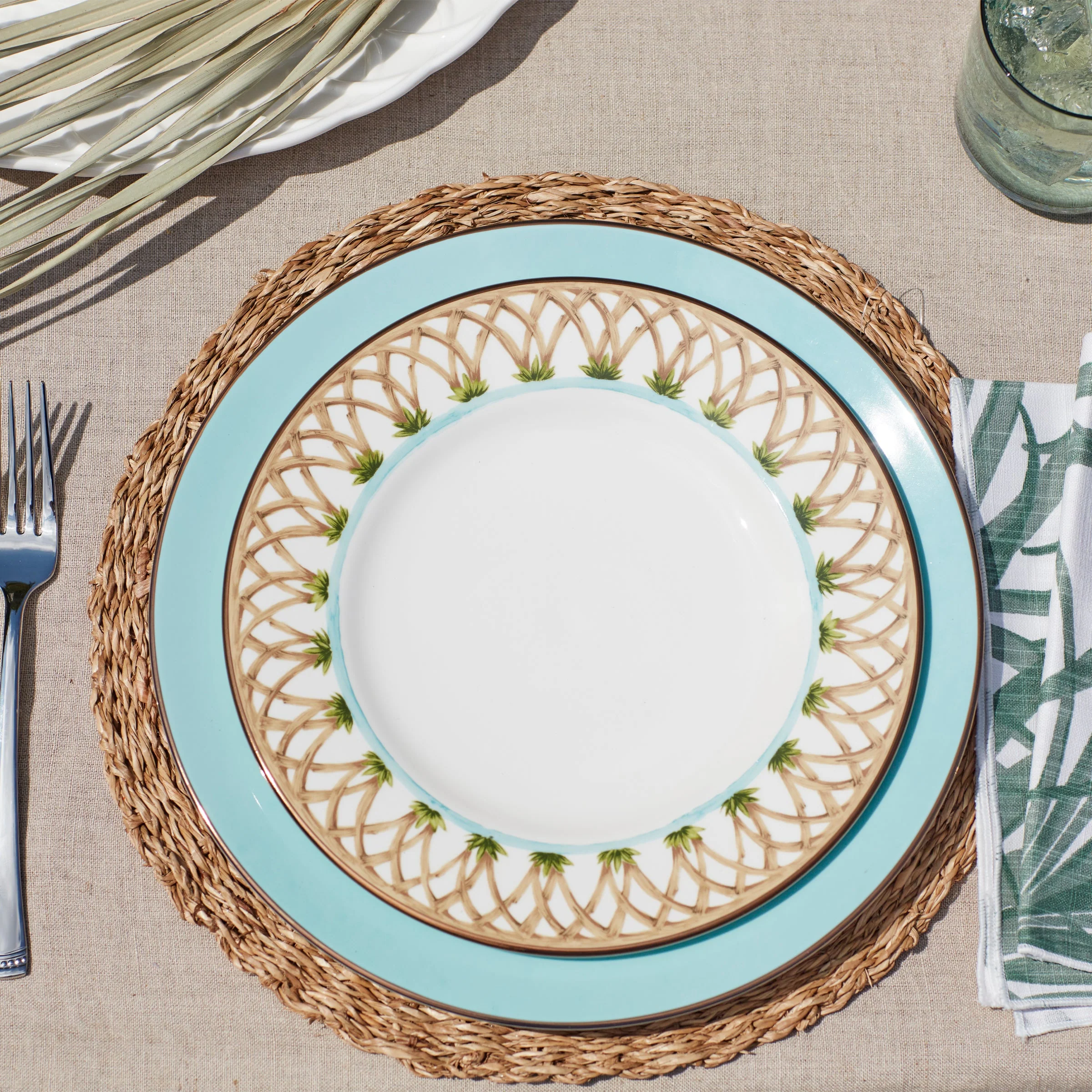 British Colonial Tradewind Dinner Plate - Image 7