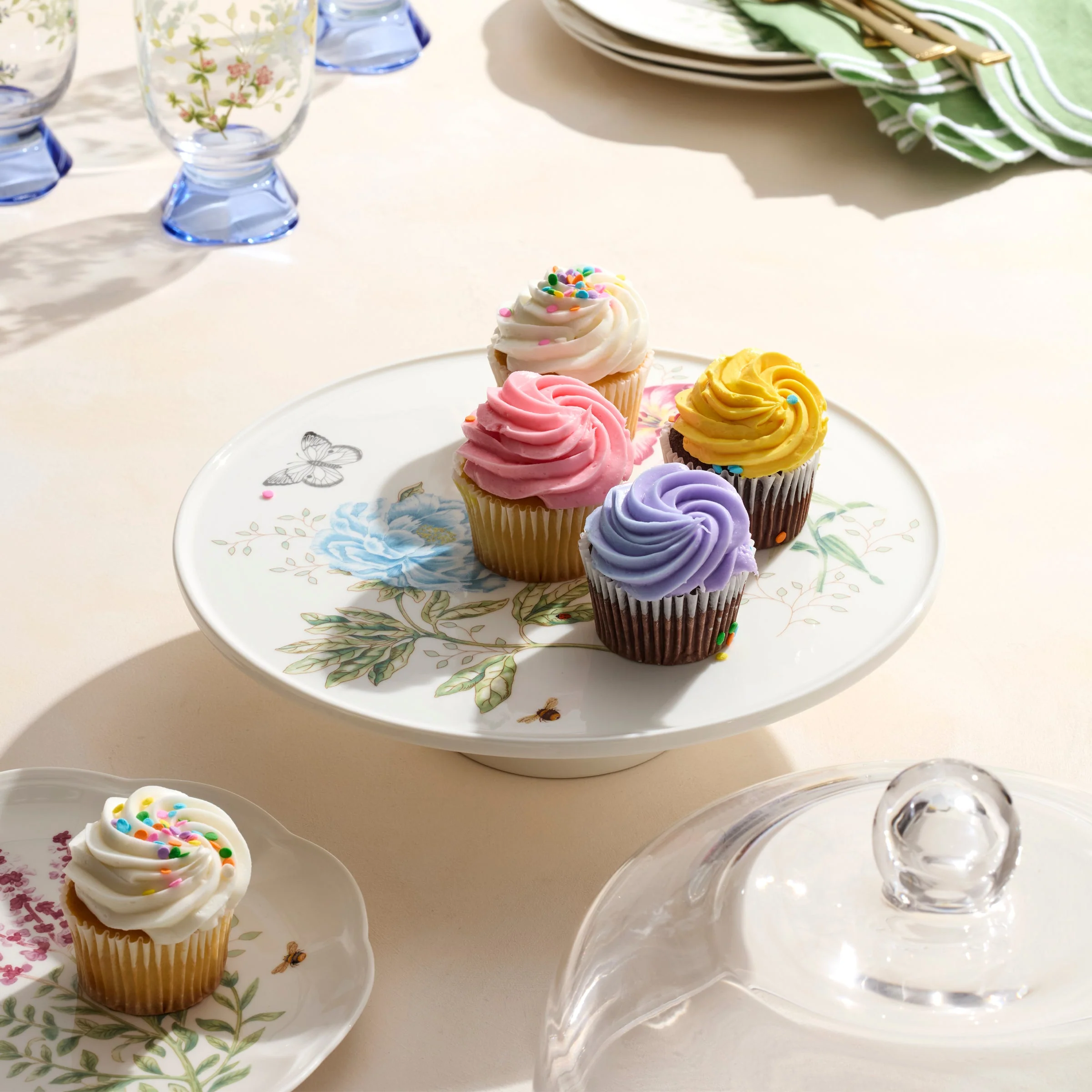 Butterfly Meadow 25th Anniversary Cake Plate - Image 4