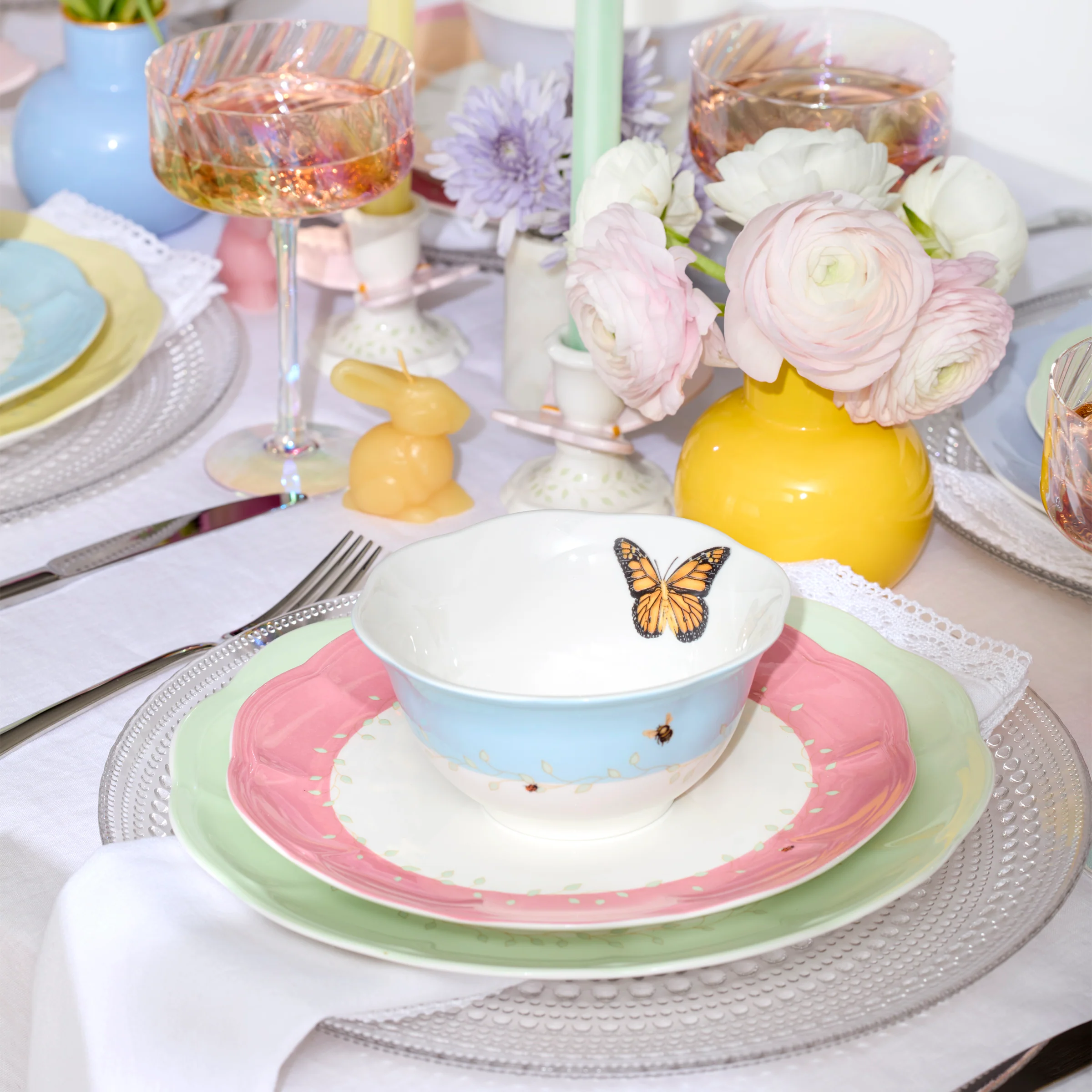 Butterfly Meadow Colors 18-Piece Dinnerware Set - Image 11