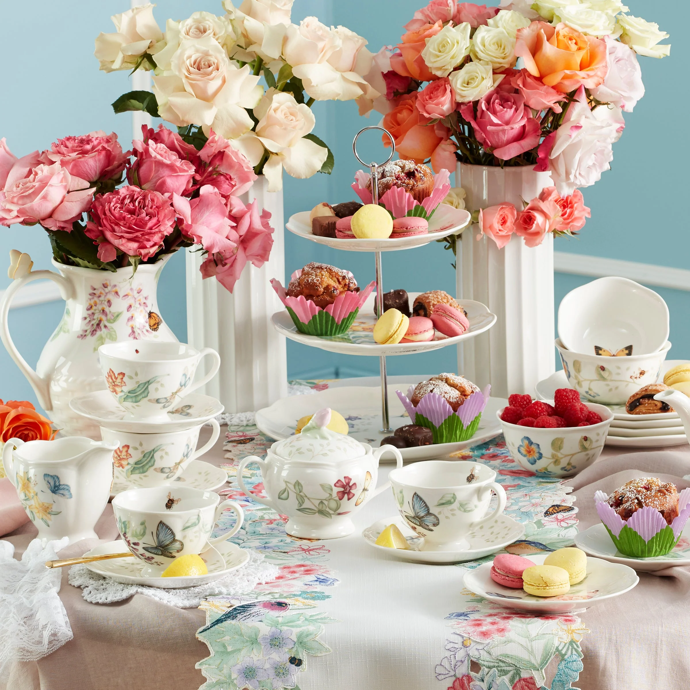 Butterfly Meadow 3-Tiered Server - Image 3
