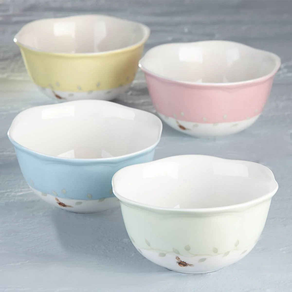 Butterfly Meadow Colors 4-Piece Dessert Bowl Set - Image 9