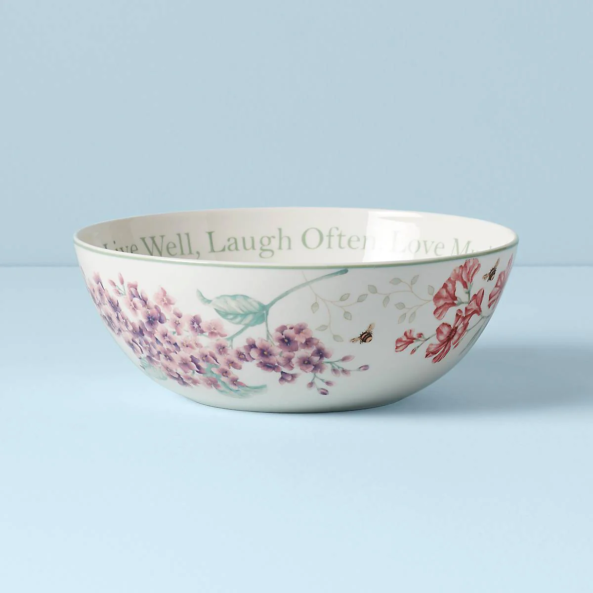 Butterfly Meadow Large Sentiment Serving Bowl