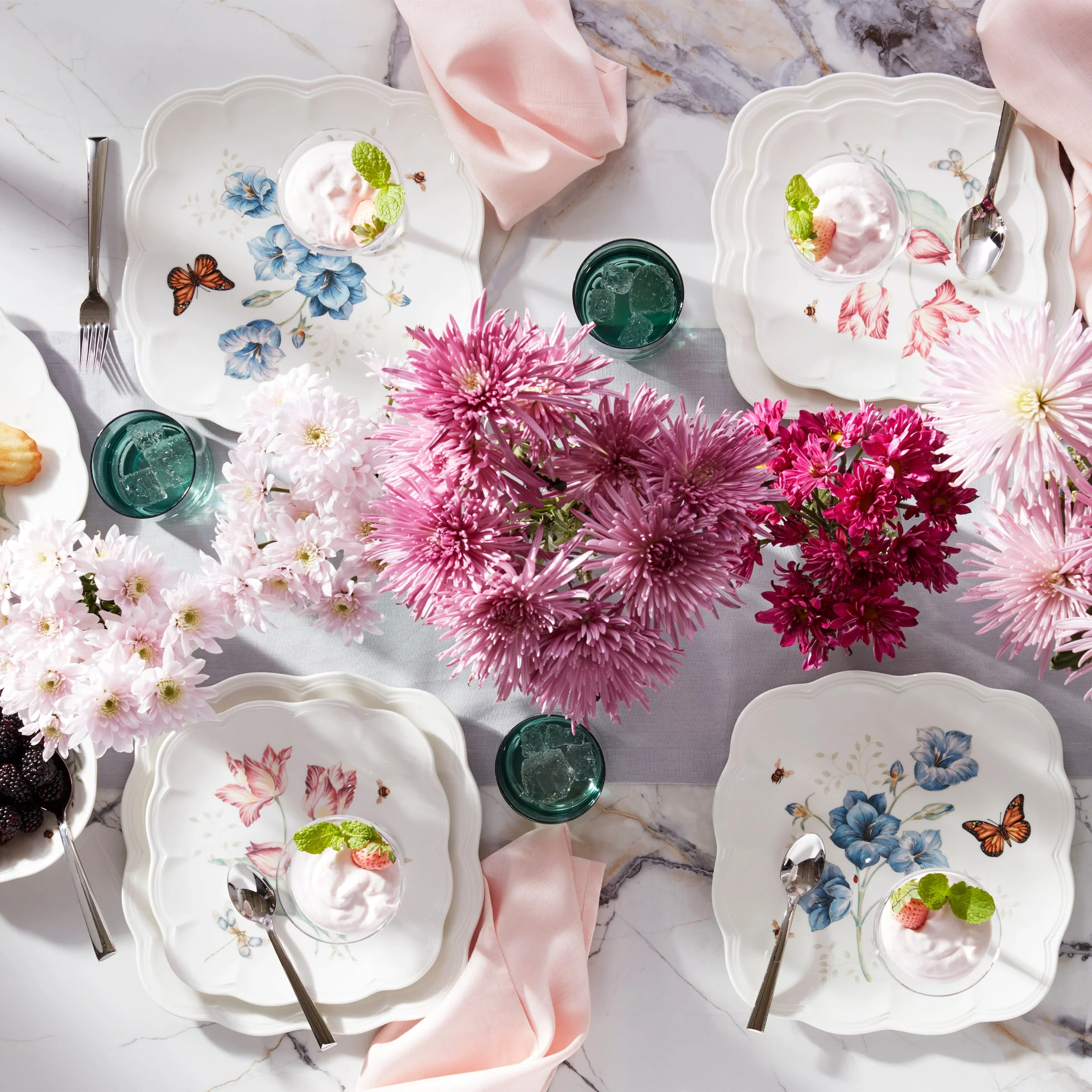 Butterfly Meadow Square Dinner Plates, Set of 4 - Image 2