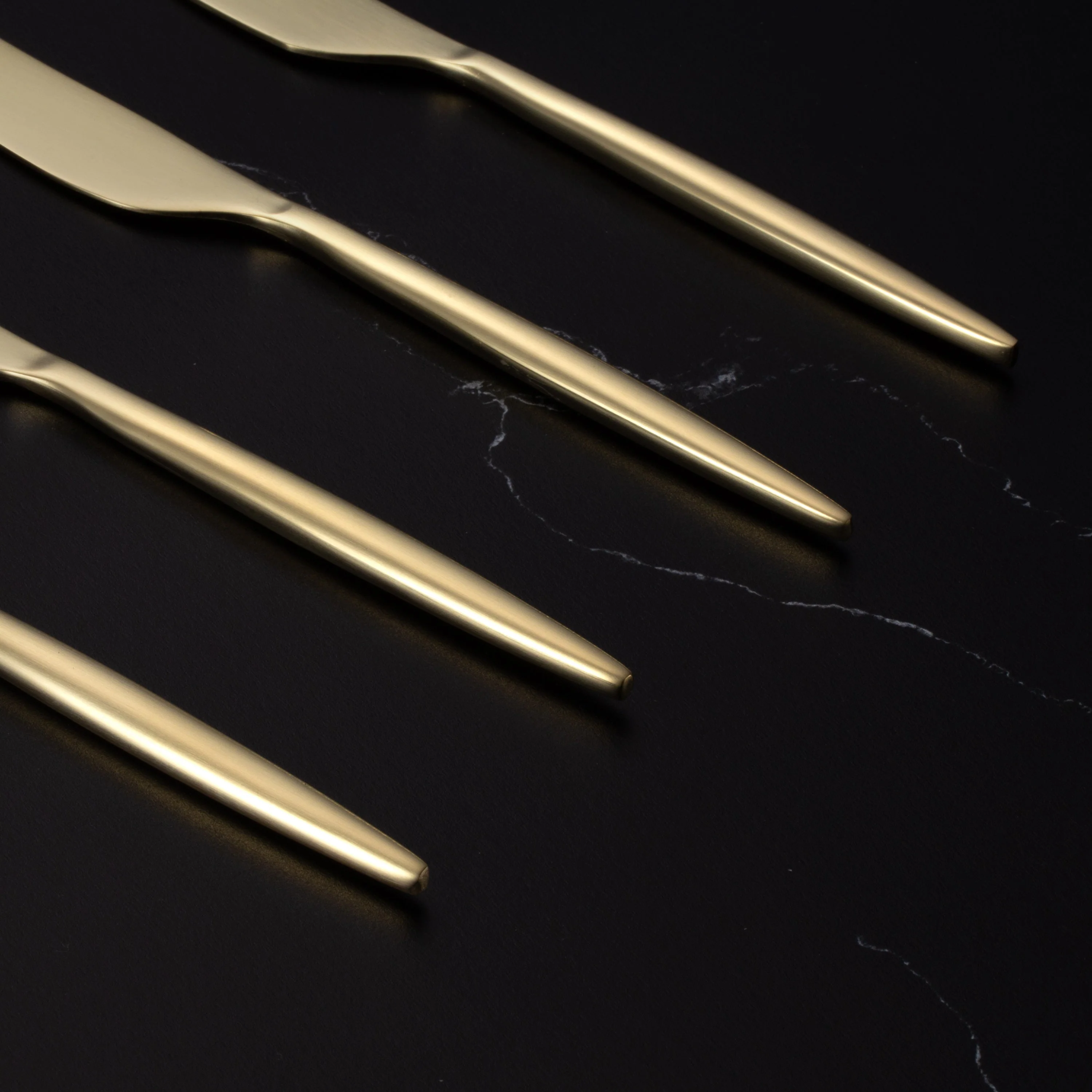Gaze Champagne Satin Spreaders, Set of 4 - Image 3