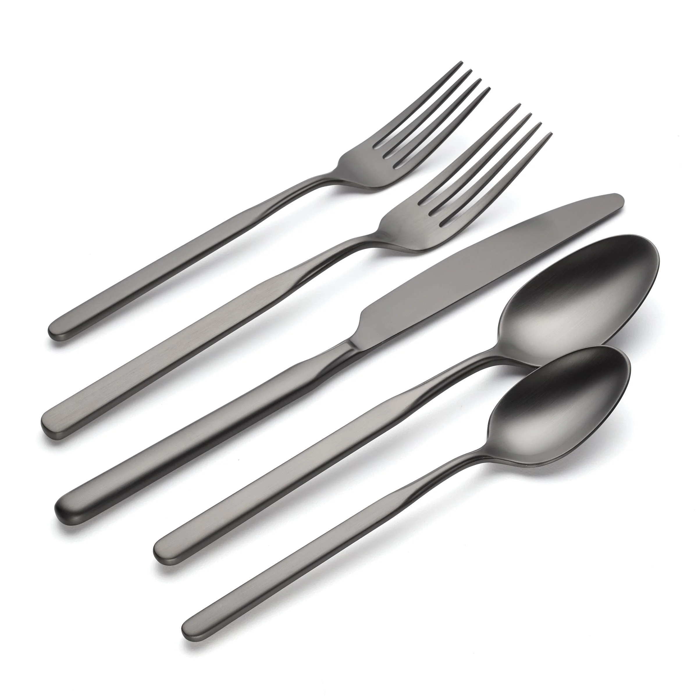 Mercer Gunmetal 5-Piece Place Setting - Image 2