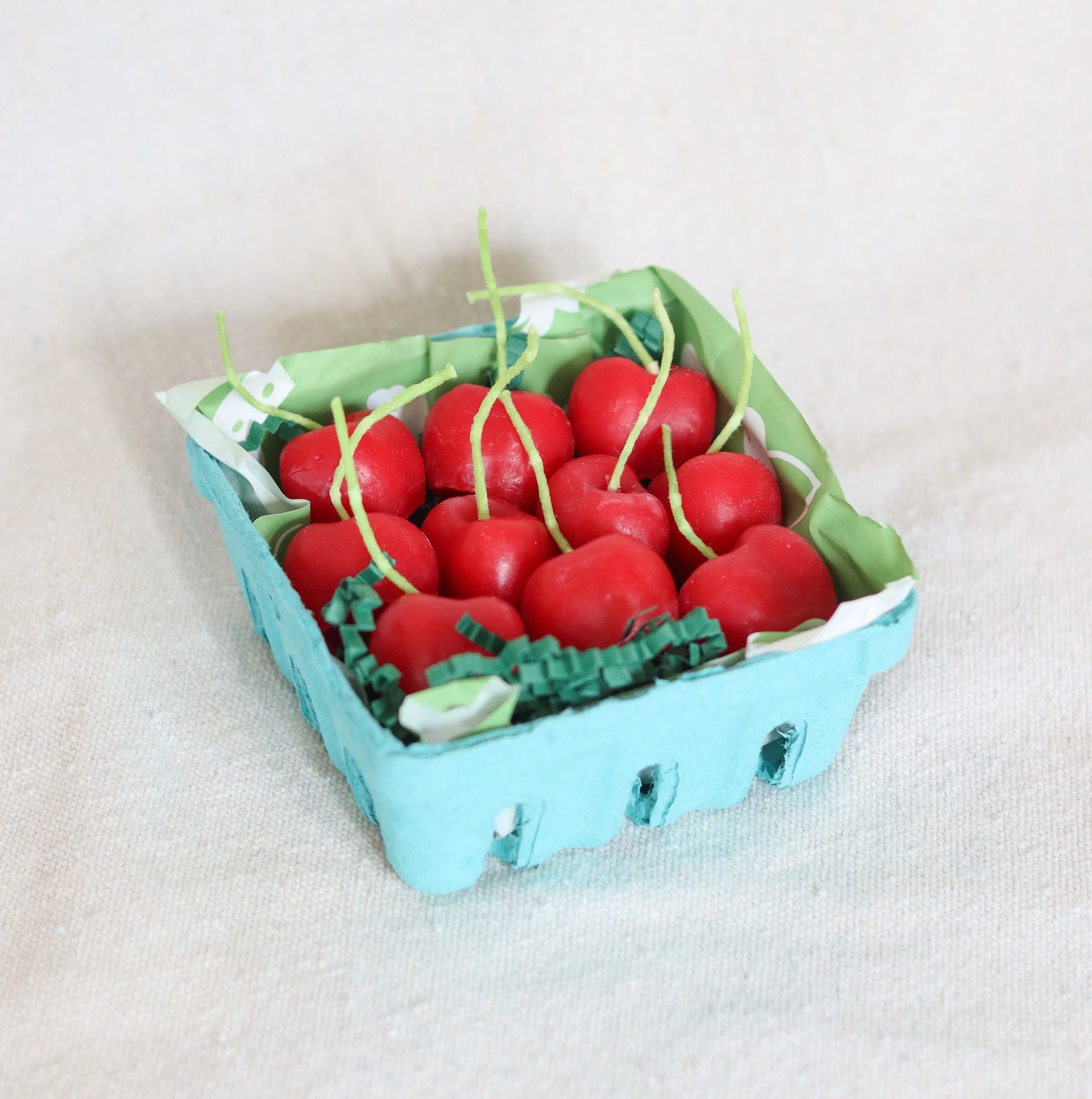 Cherry Beeswax Birthday Candles