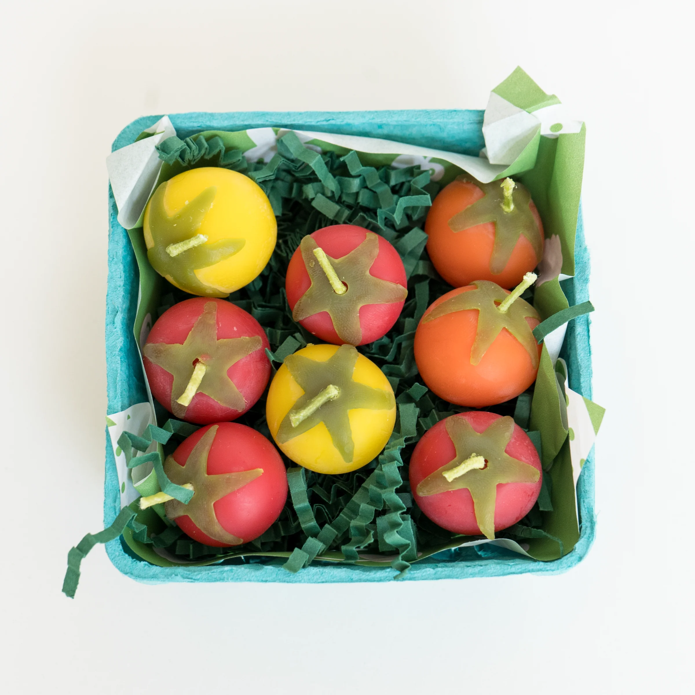 Cherry Tomato Beeswax Birthday Candles