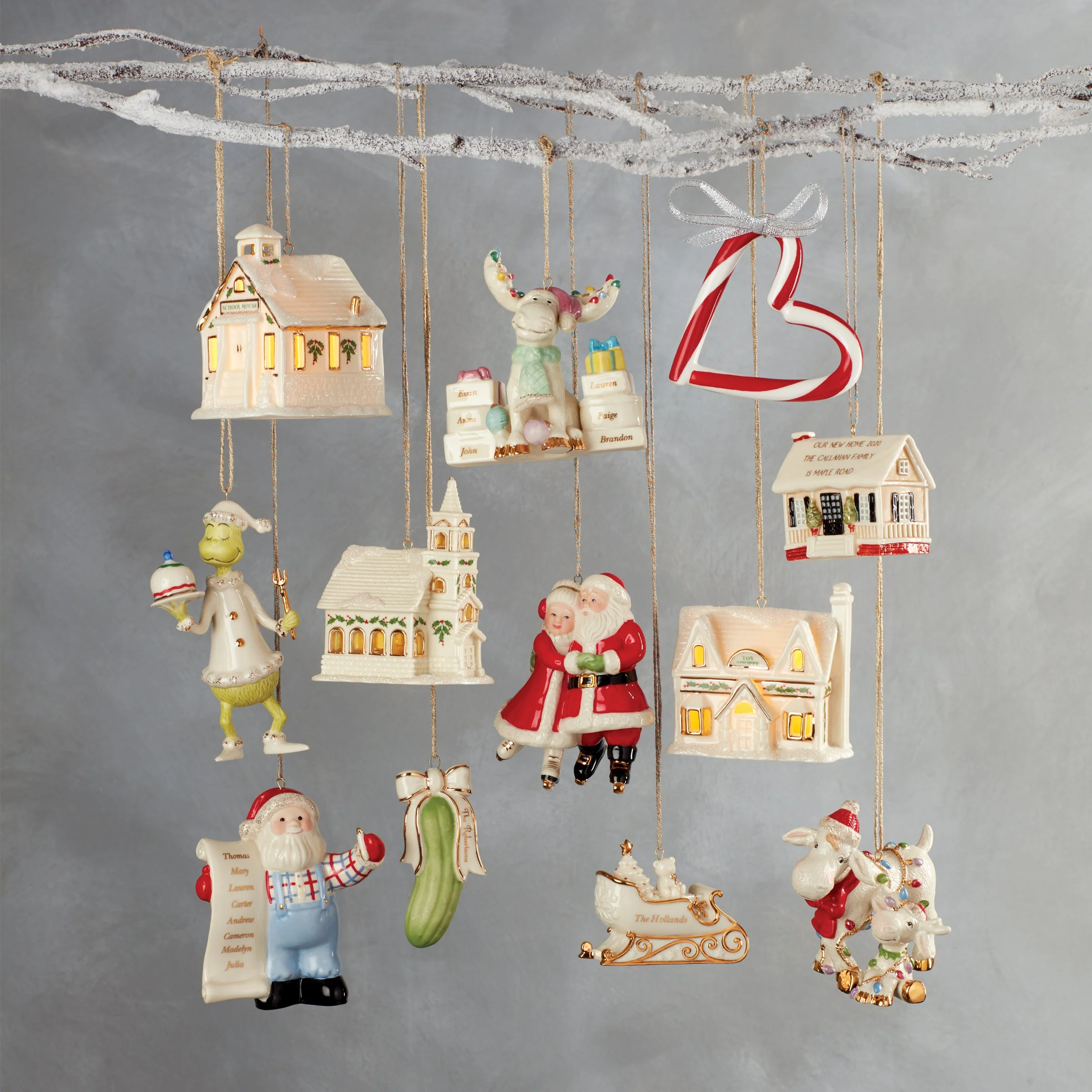 Christmas Village Church Lit Ornament - Image 3