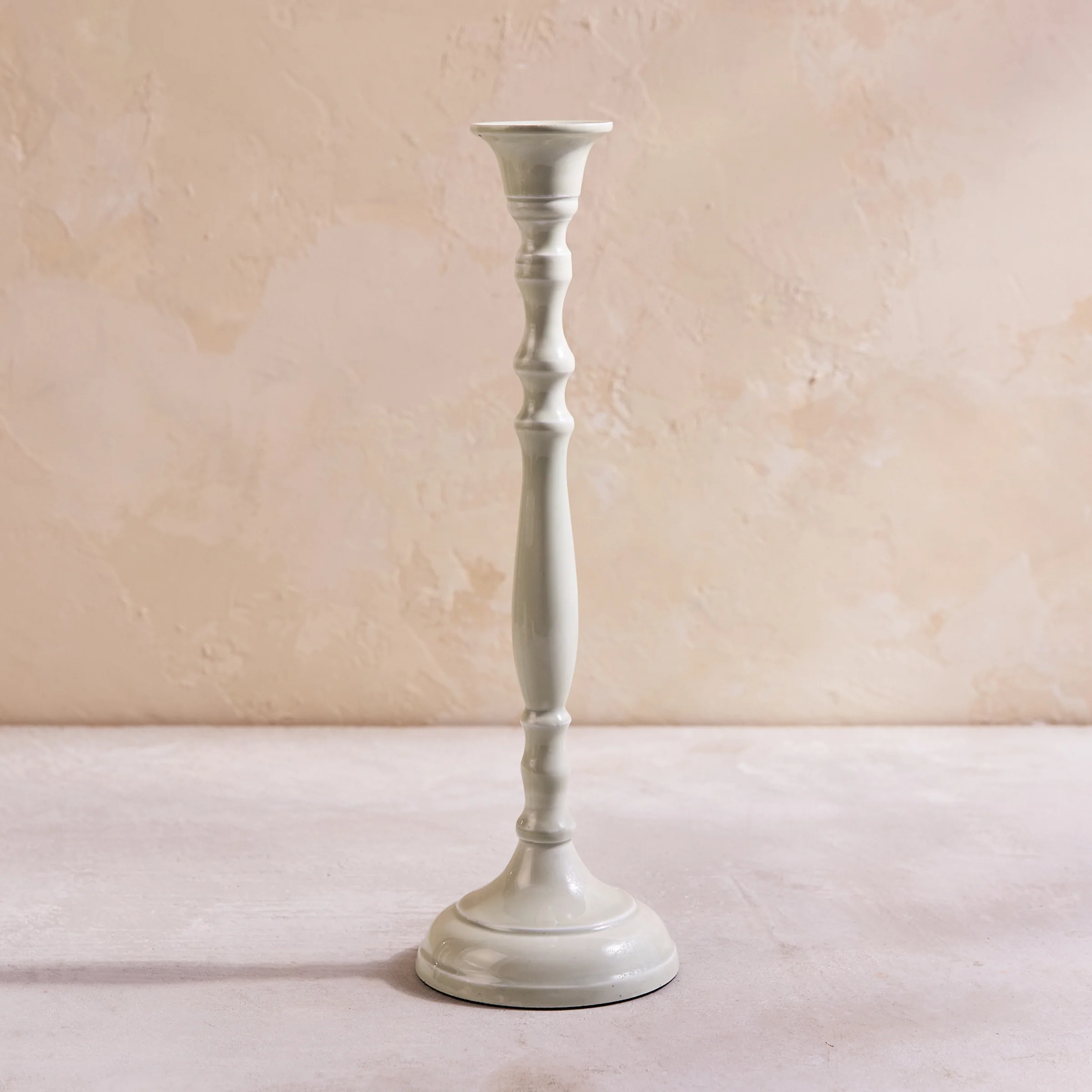 Nera Light Green Large Candle Holder