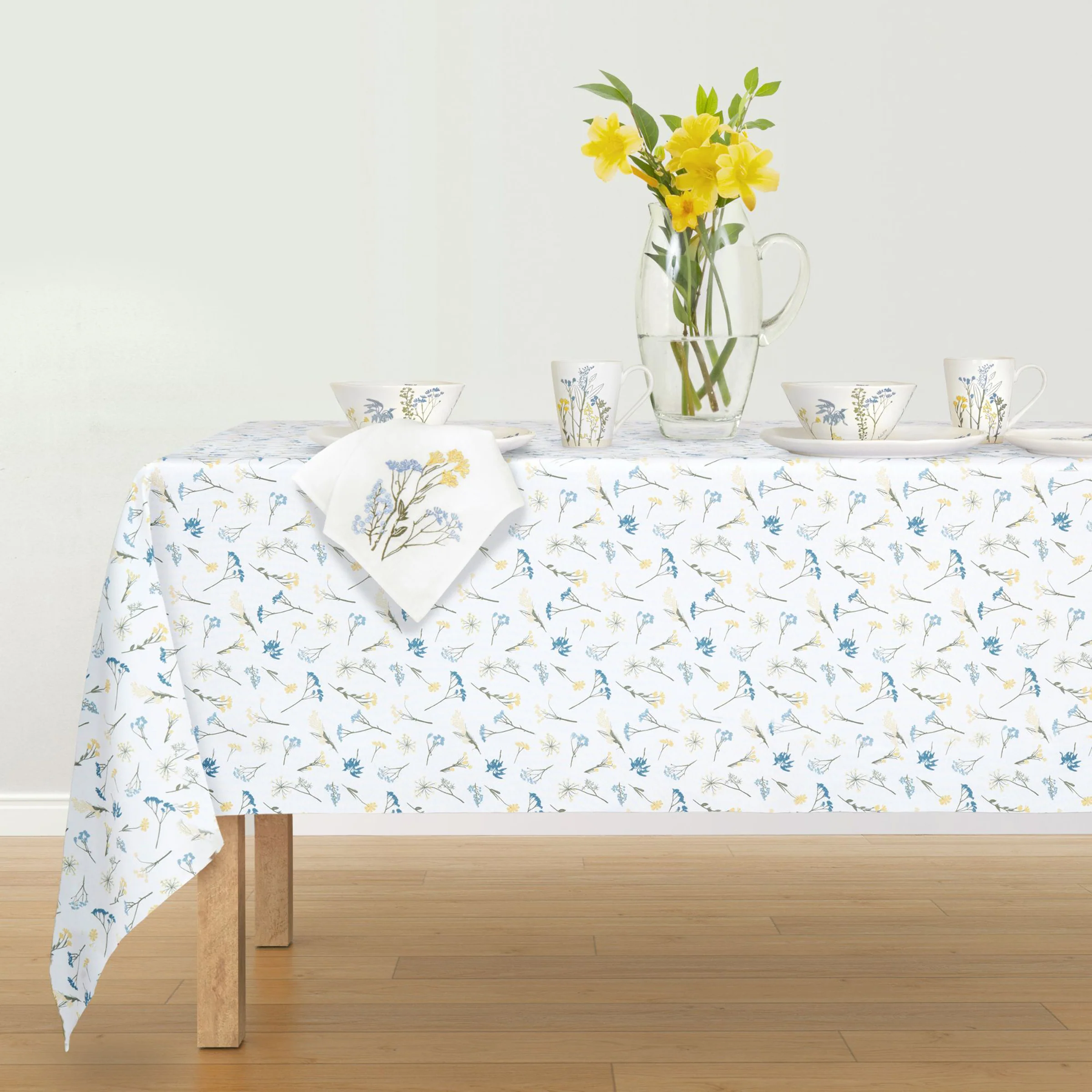 Wildflowers Allover 60x102 Tablecloth