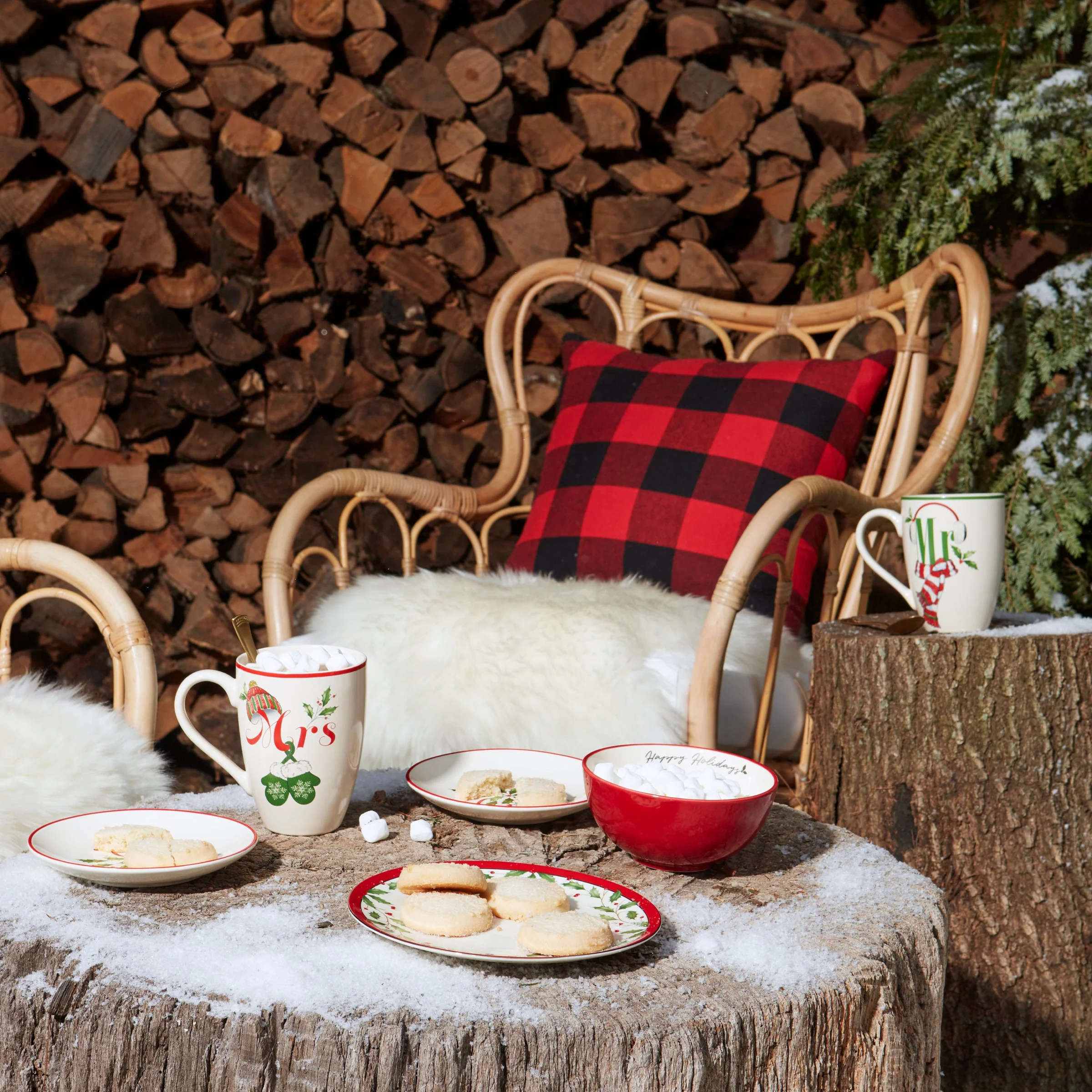 Holiday Accent Plates, Set of 6 - Image 4