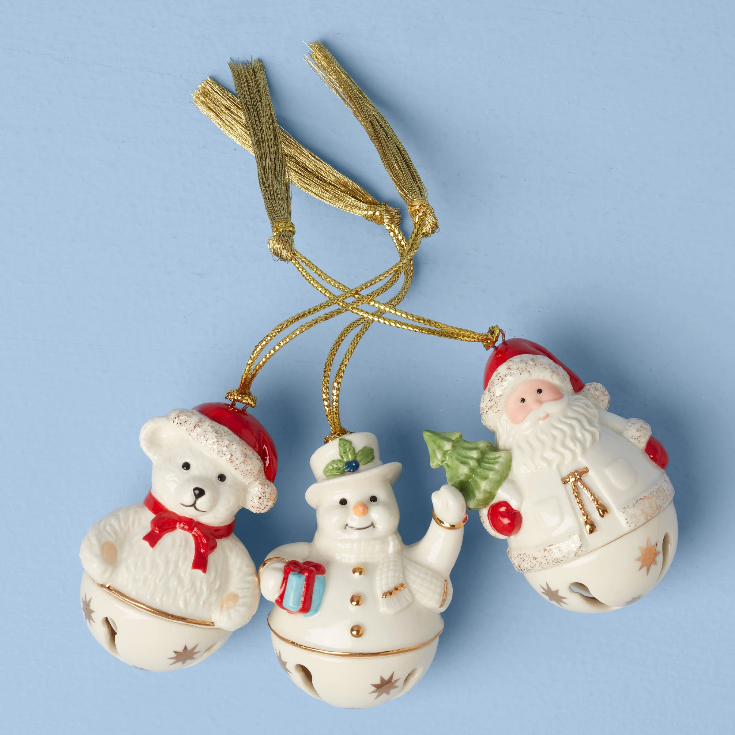 Jingle Bell Ornaments, Set of 3 - Image 2