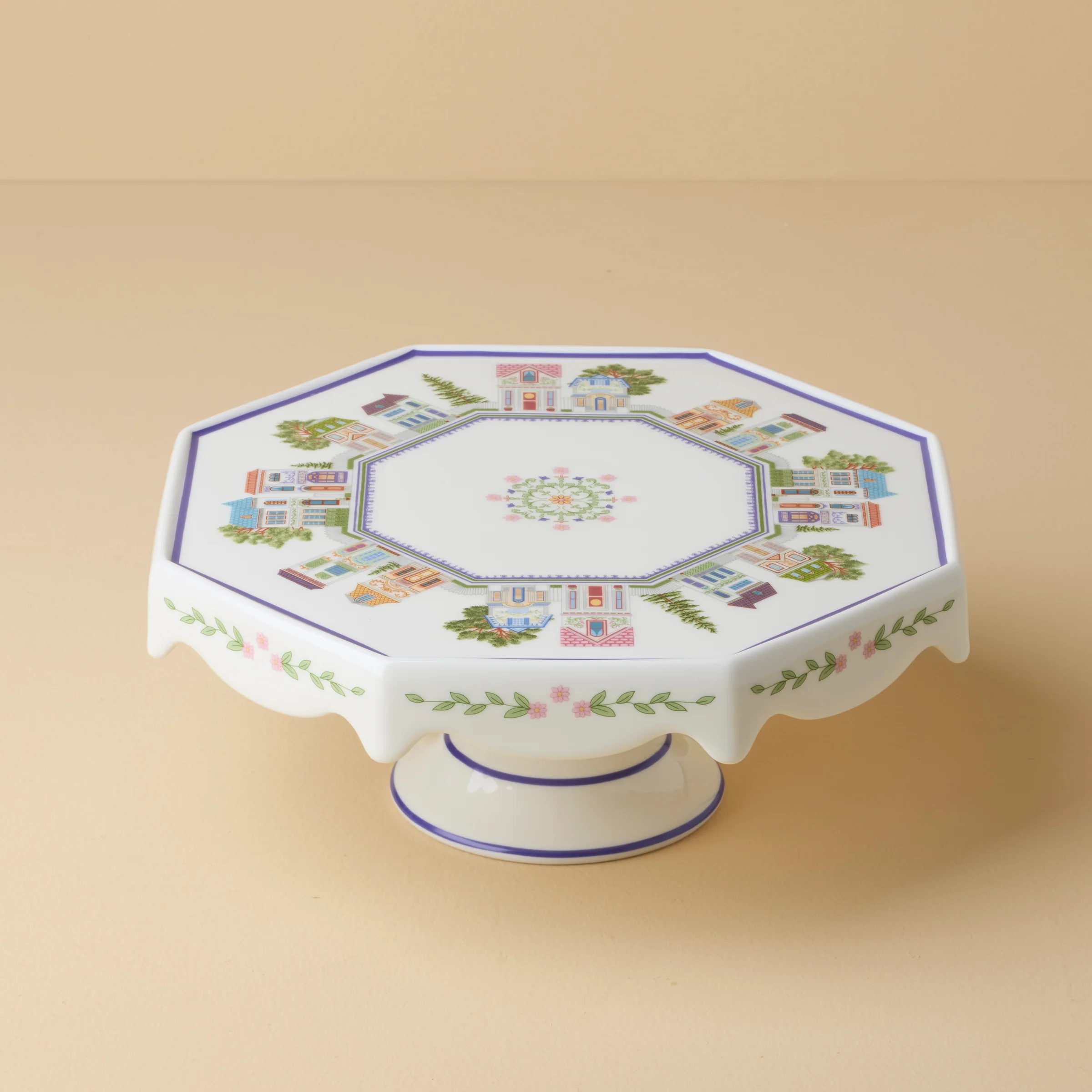 Lenox Spice Village Cake Plate