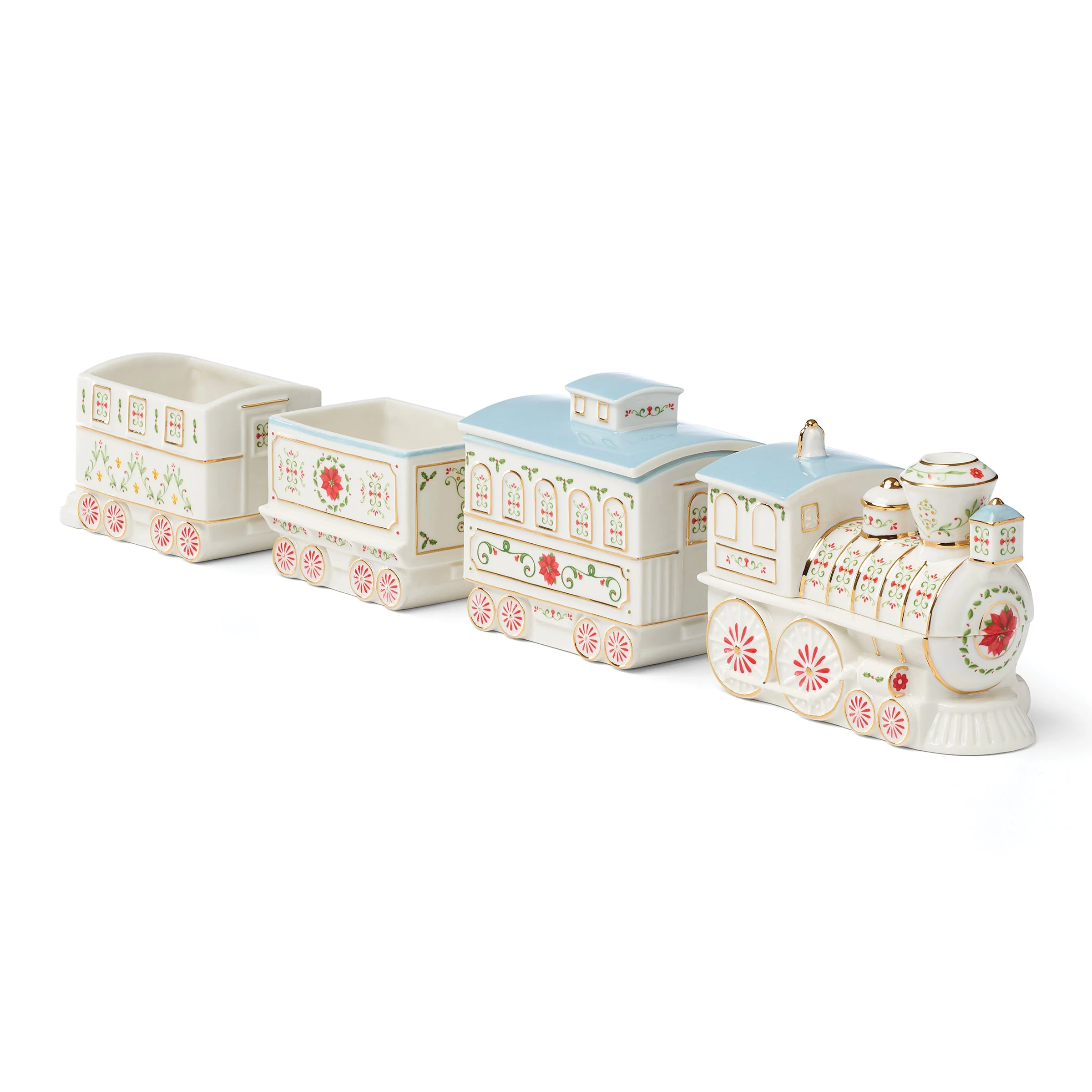 Lenox Holiday Village Christmas Train Server - Image 8
