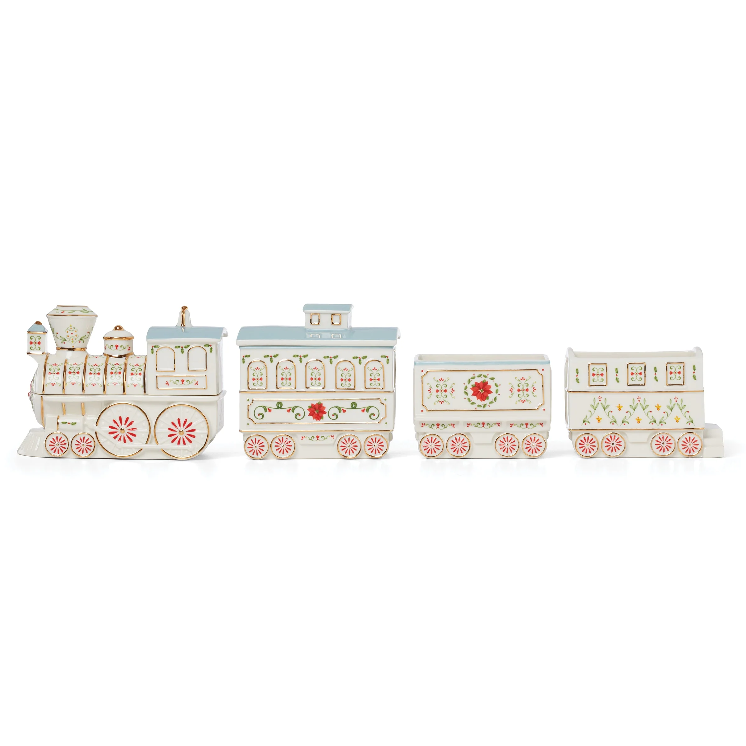 Lenox Holiday Village Christmas Train Server - Image 9