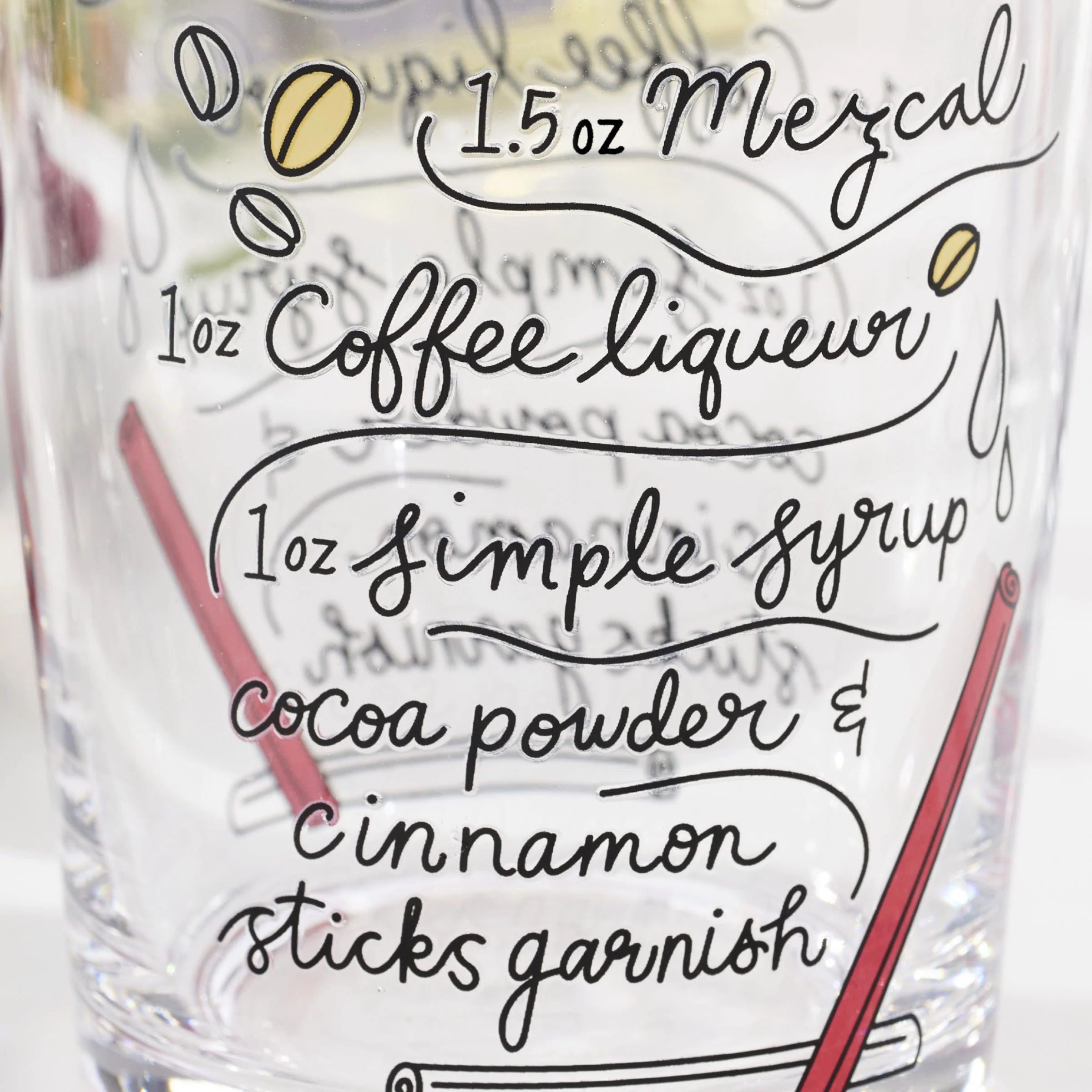 Make Merry Double Old Fashion Glasses, Set of 4 - Image 3