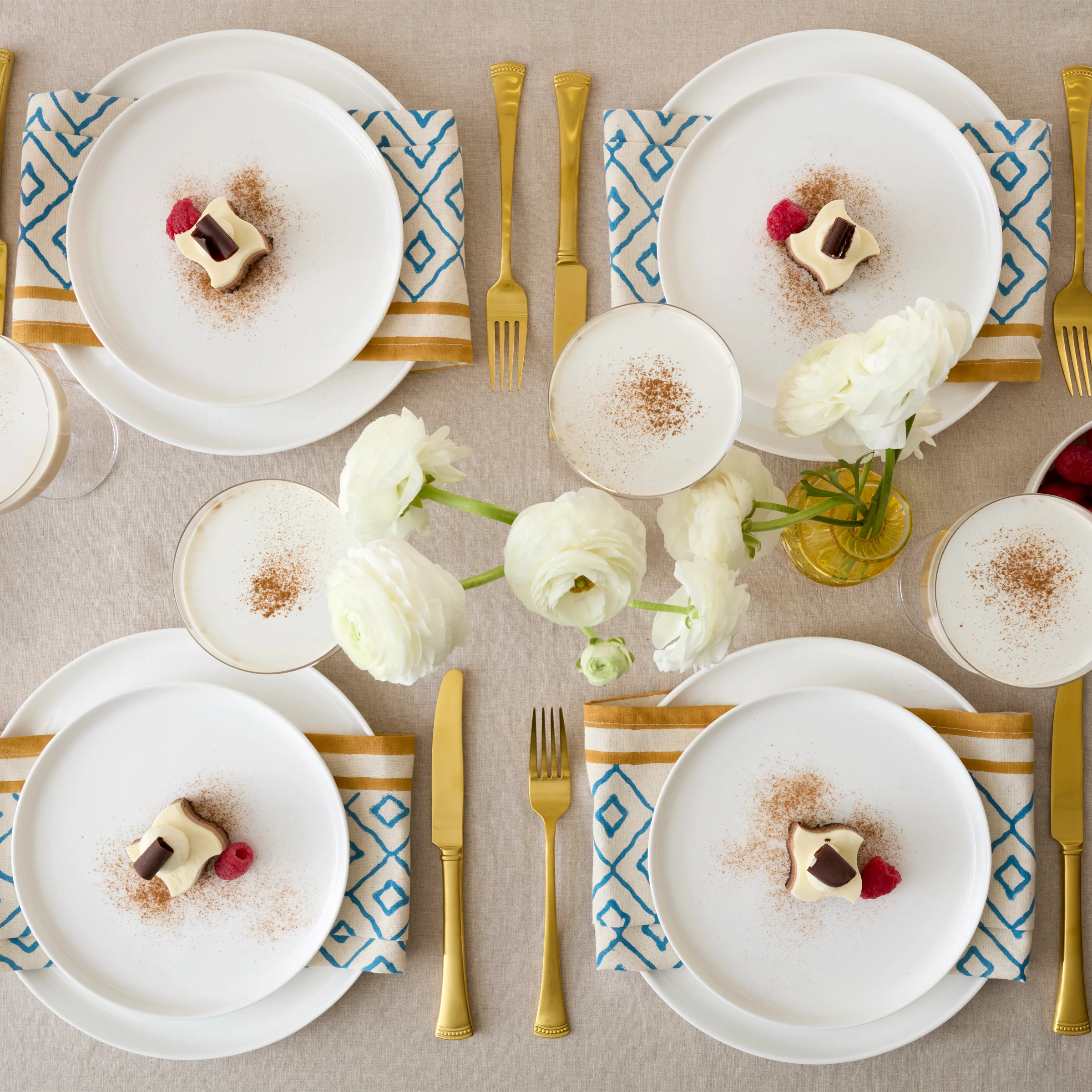 Modern White 24-Piece Dinnerware Set - Image 2