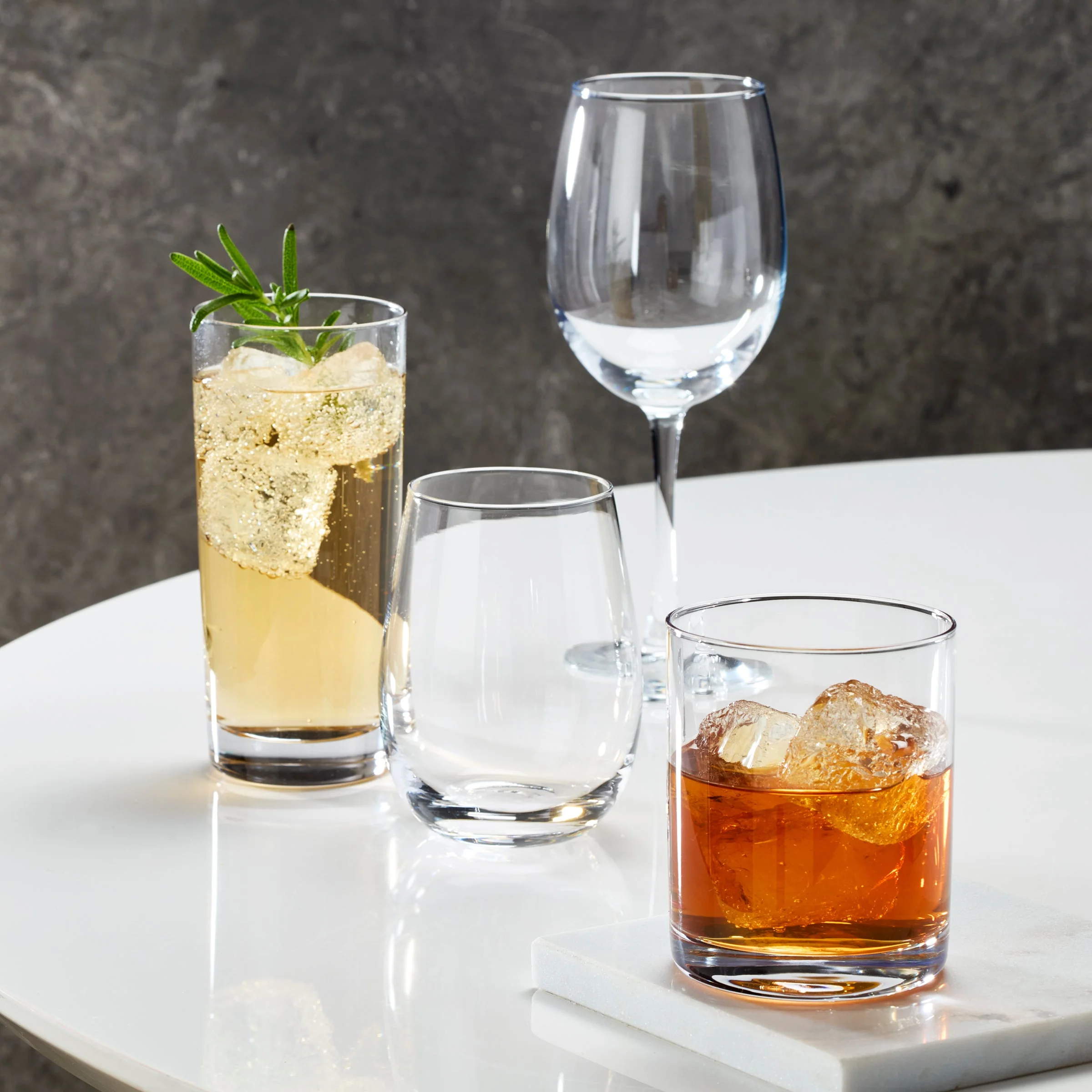 5 O'Clock Stemless Wine Glasses, Set of 4 - Image 3