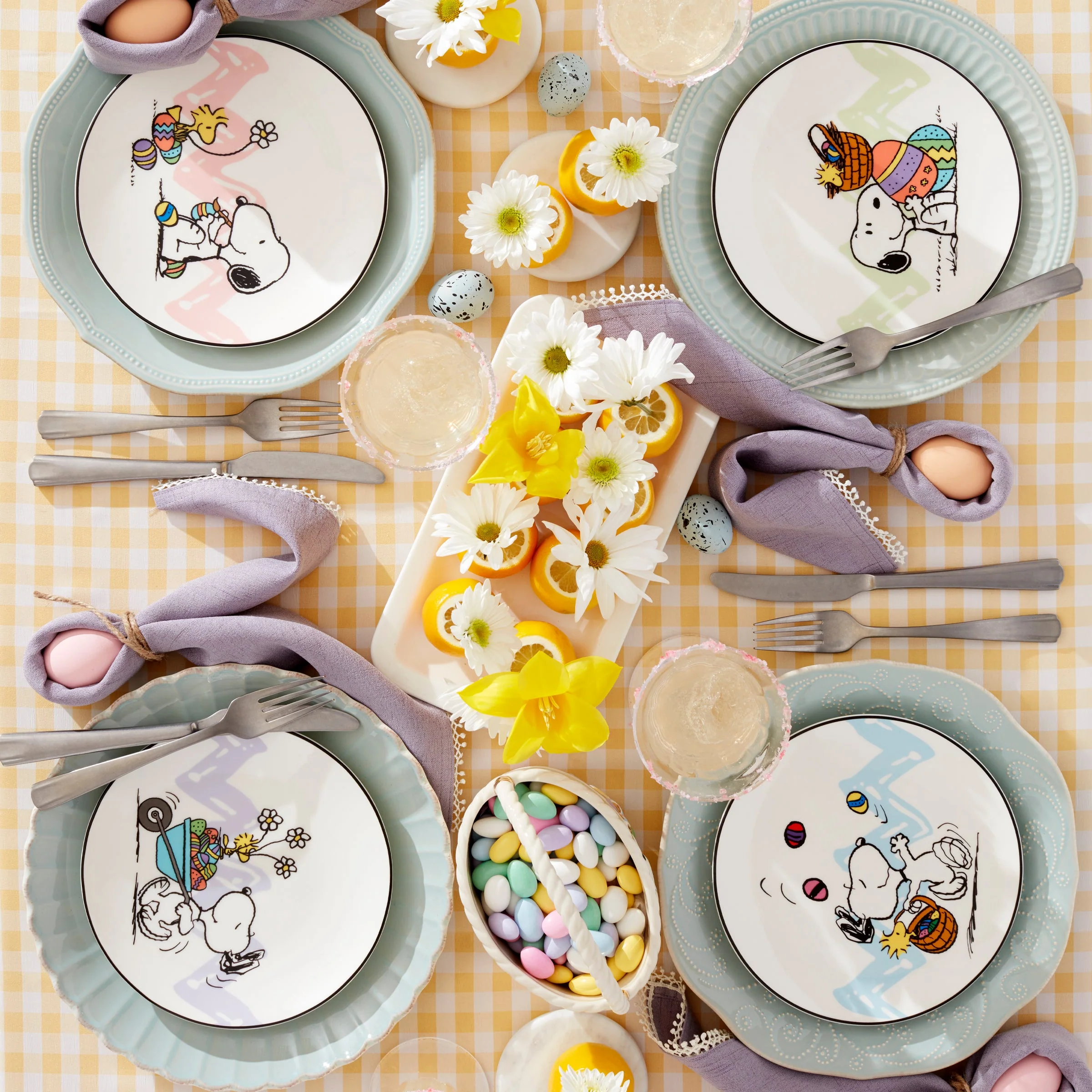 Snoopy Easter Accent Plates, Set of 4 - Image 4