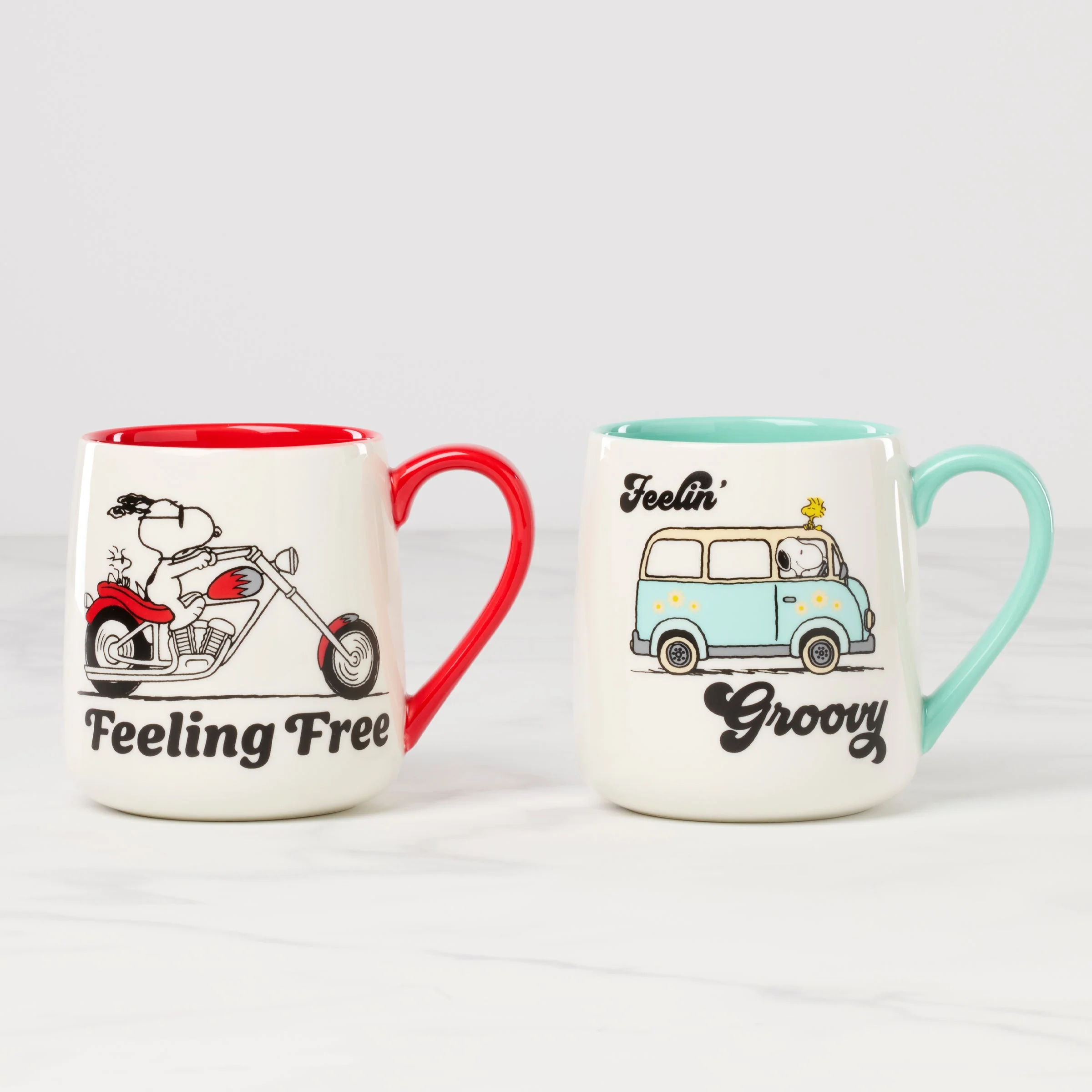 Peanuts Mugs Groovy-Feeling Free, Set of 2
