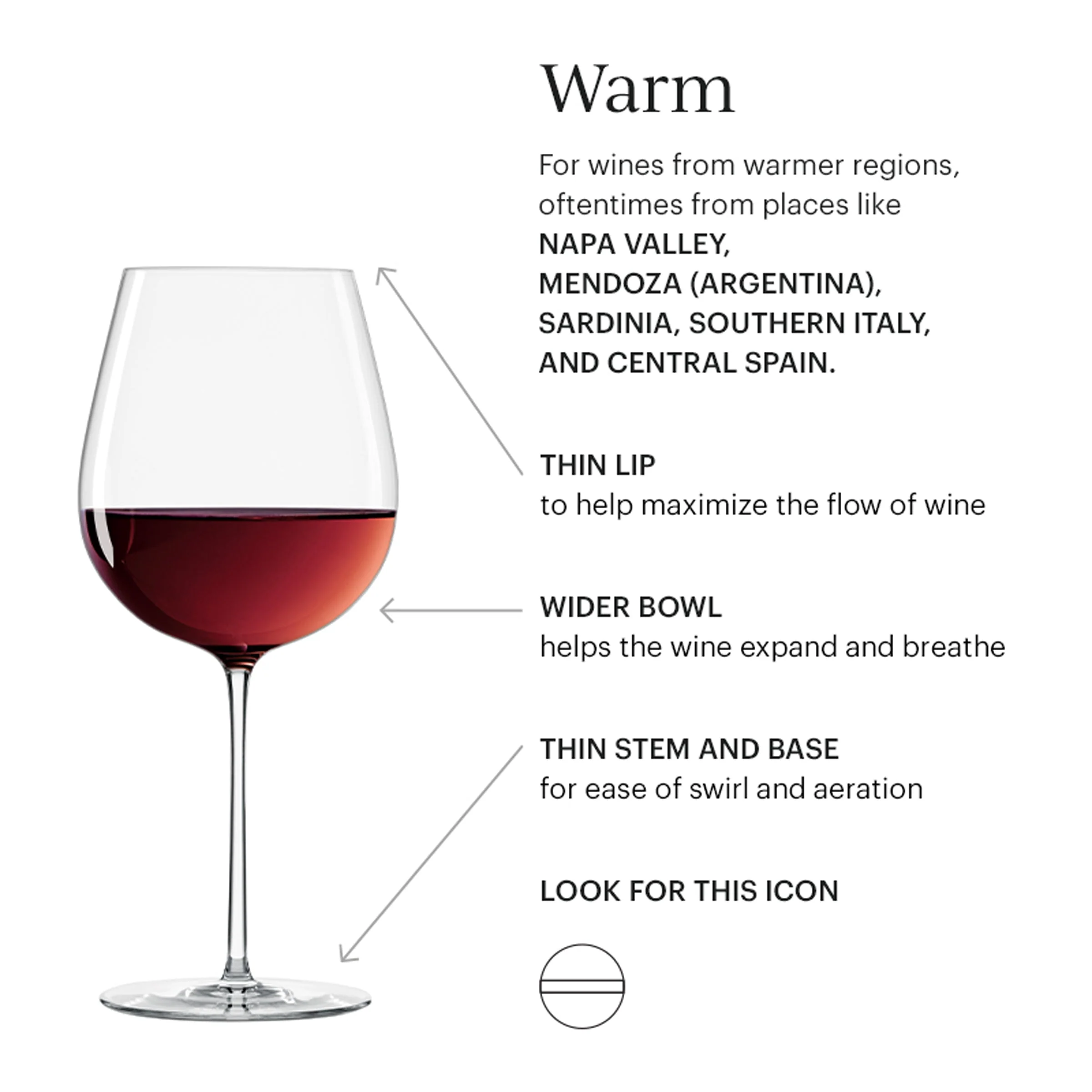 Tuscany Signature Series Warm Region Wine Glasses, Set of 4 - Image 11