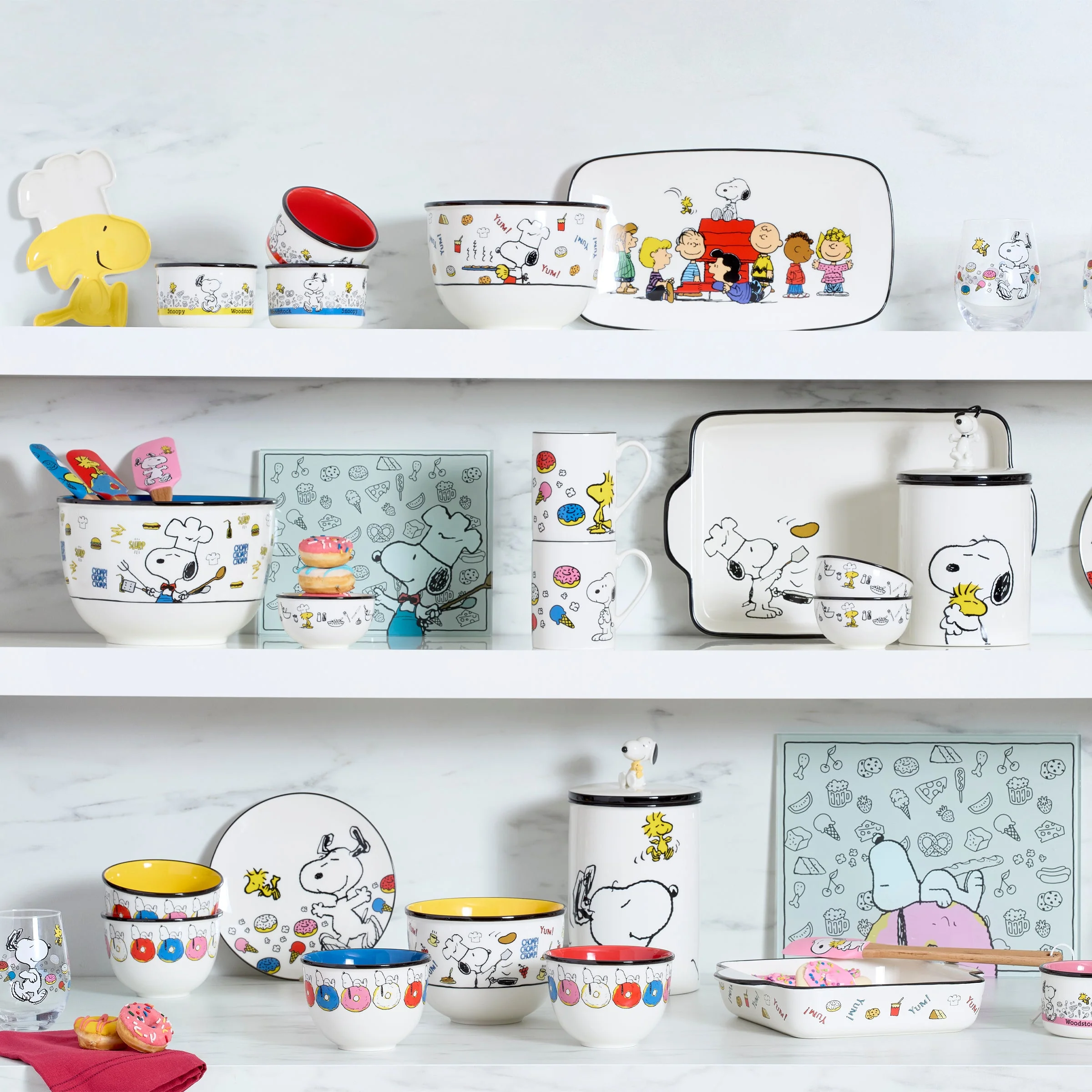 Chef Snoopy Dessert Bowls, Set of 4 - Image 2