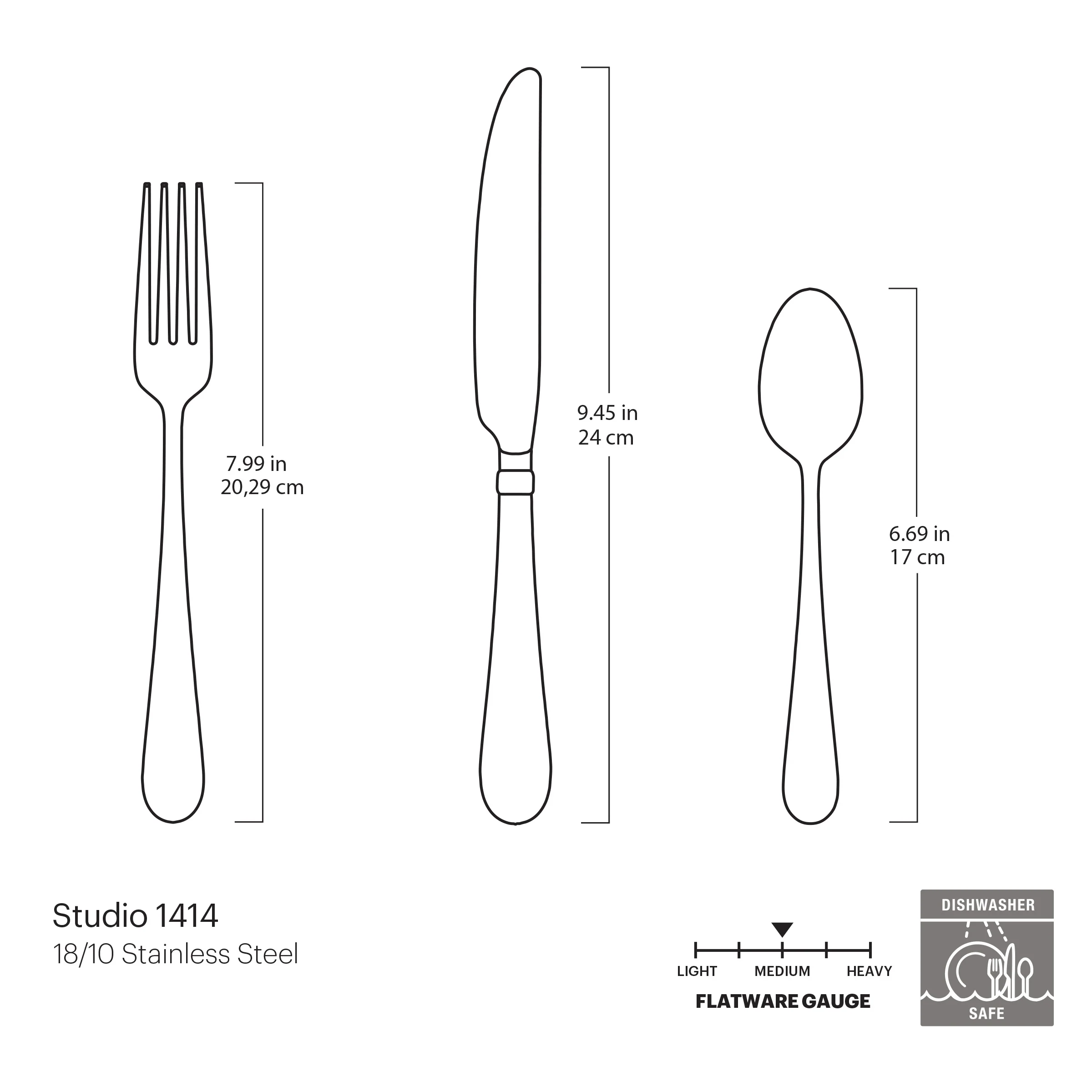 Studio 1414 24-Piece Flatware Set - Image 16