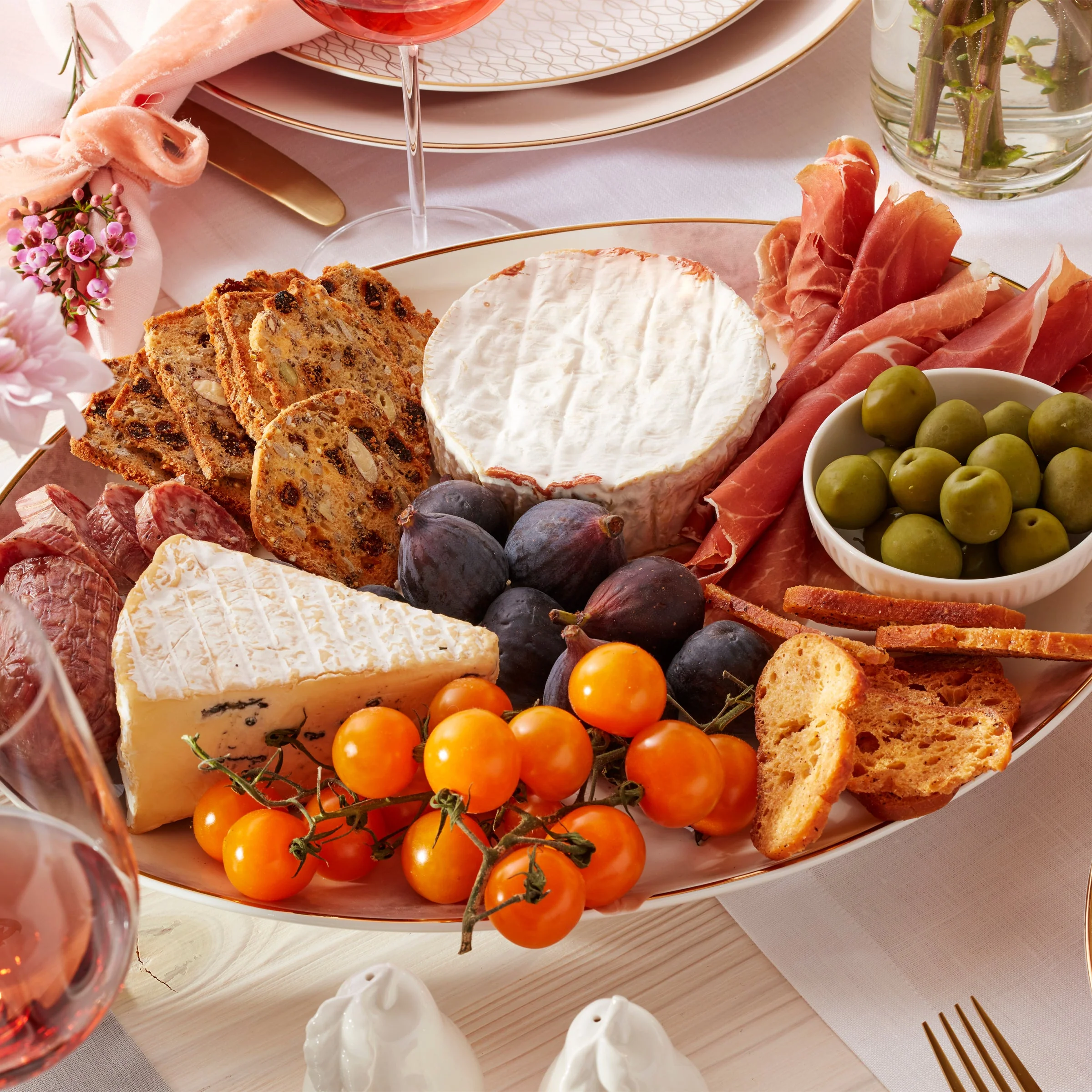 Trianna White Serving Platter - Image 3