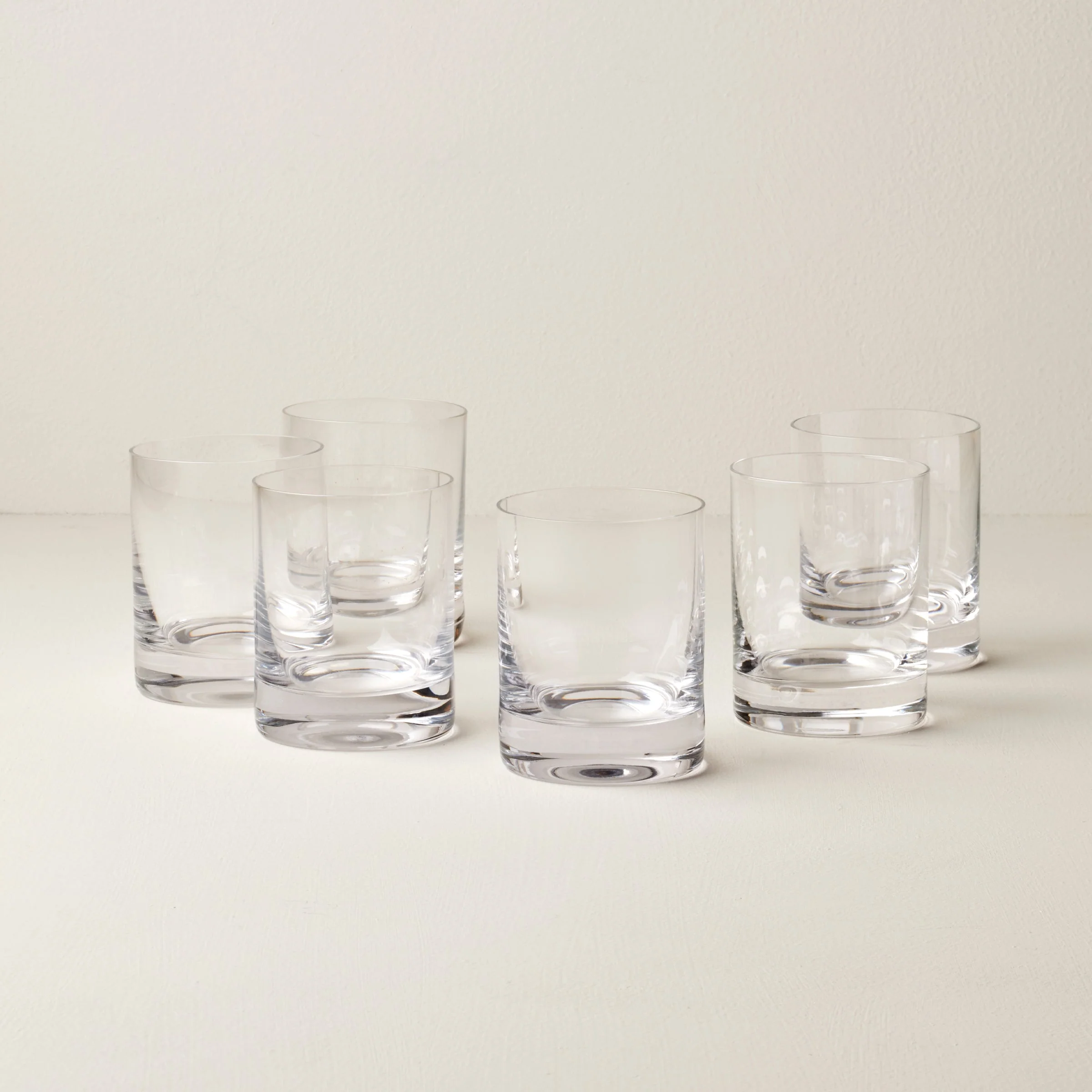Tuscany Classics Cylinder Double Old Fashion Glasses, Set of 6